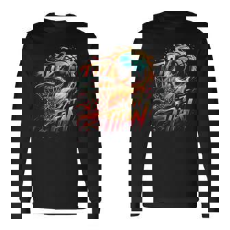 マーチ カレッジ バスケットボール トーナメント ティップオフ タイタン B-ボール 長袖Tシャツ - Kawaiitshirt