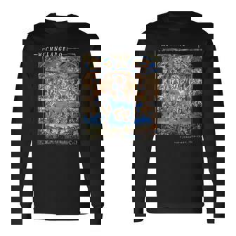 ミケランジェロ 絵画 最後の審判 美術愛好家のために 長袖Tシャツ - Kawaiitshirt