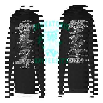 ミスカトニック大学 クトゥルフ 不気味なかわいいモンスター 長袖Tシャツ - Kawaiitshirt