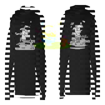 ミニオンズ ボブ&ティム バタフライ ピクニック 前後 長袖Tシャツ - Kawaiitshirt