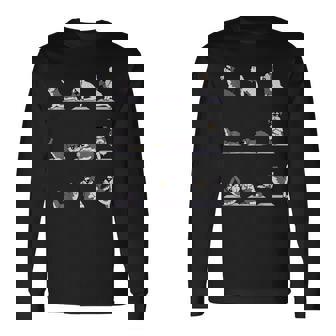 ミニチュア シュナウザー ヨガ 長袖Tシャツ - Kawaiitshirt