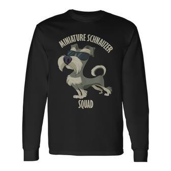 ミニチュアシュナウザー隊 I Dog Lover I ミニチュアシュナウザー 長袖Tシャツ - Kawaiitshirt