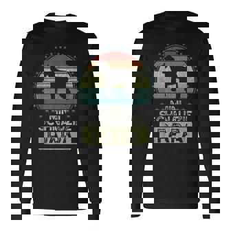 ミニチュア・シュナウザー、ミニチュア・シュナウジー・パパ 長袖Tシャツ - Kawaiitshirt