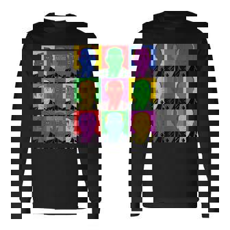 ミハイル・ゴルバチョフ ポップアートtシャツ ヴィンテージヒストリーtシャツ 長袖Tシャツ - Kawaiitshirt