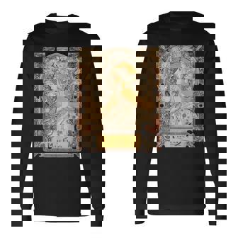 ミュシャラプリュムゾディアックレディアールヌーボー 長袖Tシャツ - Kawaiitshirt