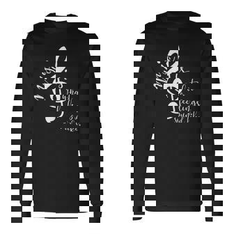 ミュージックギフト メンズ レディース キッズ 音符 格言付き 長袖Tシャツ - Kawaiitshirt