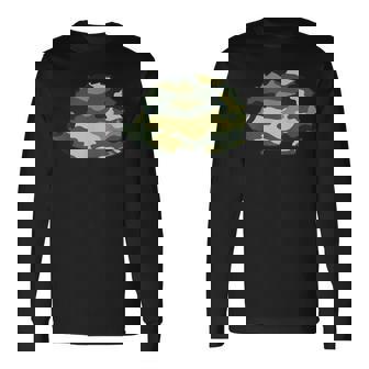 ミリタリー ハリネズミ 迷彩柄 メンズ プリント Us Rodenteteran ギフト 長袖Tシャツ - Kawaiitshirt