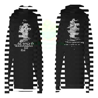 ミントチョコレートチップアイスイズライフ 長袖Tシャツ - Kawaiitshirt