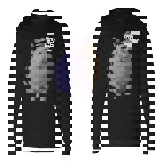 ミームハァキャット面白い 長袖Tシャツ - Kawaiitshirt