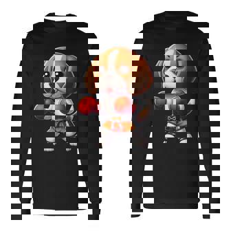 ムエタイビーグル 長袖Tシャツ - Kawaiitshirt