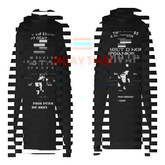 ムエタイ戦闘機 タイ国旗 ムエタイ 長袖Tシャツ - Kawaiitshirt