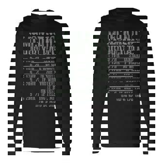 メカニック 時給 メカニック 長袖Tシャツ - Kawaiitshirt