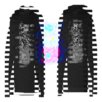 メキシコ シュガースカル メキシカン 長袖Tシャツ - Kawaiitshirt