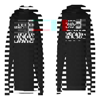 メキシコ ボクシング メキシコ国旗 ジム スパーリング アマチュアスポーツ 長袖Tシャツ - Kawaiitshirt