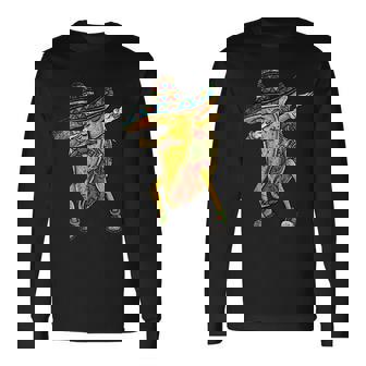 メキシコのタコスをダビングする Cinco De Mayoビンテージ 長袖Tシャツ - Kawaiitshirt