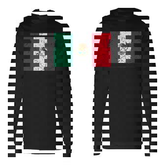メキシコ国旗グラフィック メンズ レディース キッズ 長袖Tシャツ - Kawaiitshirt