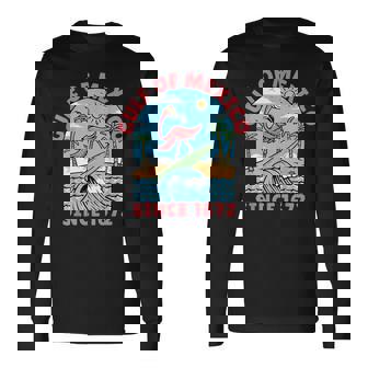 メキシコ湾 フラミンゴ メキシコ湾 1672年以来 長袖Tシャツ - Kawaiitshirt