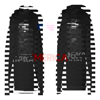 メリカ Englsh Cockerspaniel アメリカ国旗 7月4日 長袖Tシャツ - Kawaiitshirt