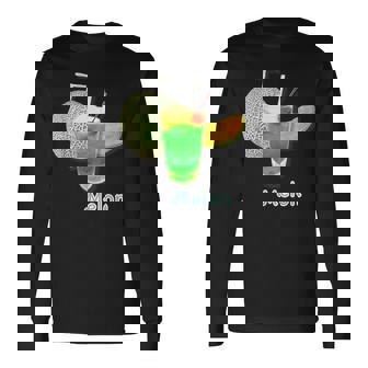 メロン 3 Melon メロンソーダ クリームソーダ カット 『デリシャス フルーツ』果物 リアル 面白い イラスト 長袖Tシャツ - Kawaiitshirt