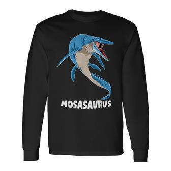 モササウルス 先史時代デザイン 長袖Tシャツ - Kawaiitshirt