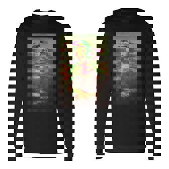 モナリザ有名な絵画アートワークレオナルドダヴィンチギフト Mona Lisa 長袖Tシャツ - Kawaiitshirt