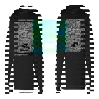 モネの睡蓮の池 長袖Tシャツ - Kawaiitshirt