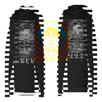 モロッコtシャツ-お土産 長袖Tシャツ - Kawaiitshirt