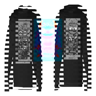 モンスター ハロウィン 怖い 面白い かわいい モンスター モチーフ 長袖Tシャツ - Kawaiitshirt