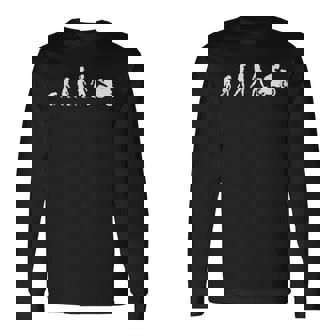 モーターサイクリスト バイカーの進化バイク 長袖Tシャツ - Kawaiitshirt