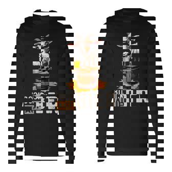 ヤギビールバレル オクトーバーフェスト ヤギヤギビールバレル 長袖Tシャツ - Kawaiitshirt