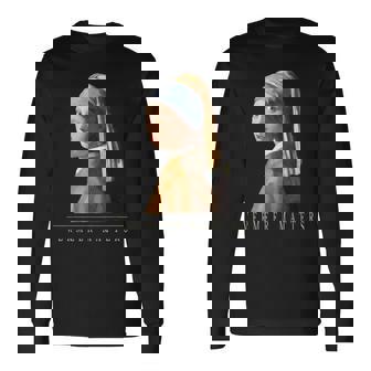 ヤン・フェルメール オランダの画家 真珠の耳飾りの少女 長袖Tシャツ - Kawaiitshirt