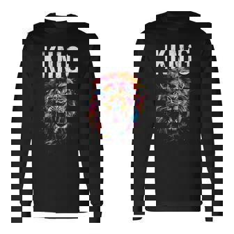 ユダのライオン 王 アフリカ ジャマイカ レゲエ ヘブライ語 イスラエル人 長袖Tシャツ - Kawaiitshirt