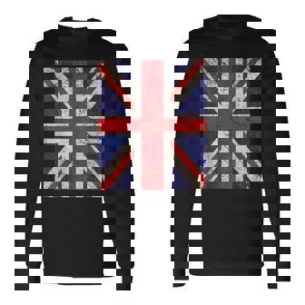 ユニオンジャックフラッグ 長袖Tシャツ - Kawaiitshirt