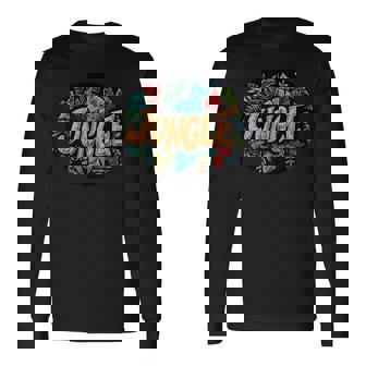 ユニークなスタイルの素晴らしいジャングルグラフィック。 長袖Tシャツ - Kawaiitshirt