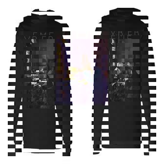 ヨハネス フェルメール アーティストのためのアート 天文学者 長袖Tシャツ - Kawaiitshirt