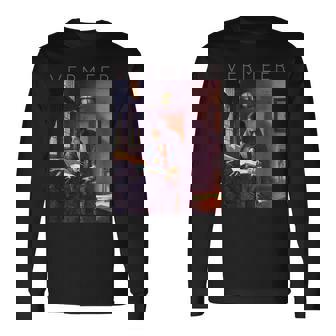 ヨハネス フェルメール 芸術家のための芸術 地理学者 長袖Tシャツ - Kawaiitshirt