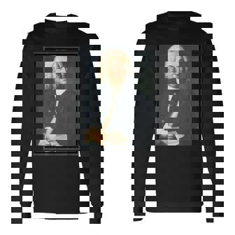 ヨハン・セバスチャン・バッハの絵画の肖像画1748 長袖Tシャツ - Kawaiitshirt