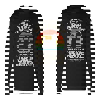 ヨークシャーテリア Always Be Yourself レトロ 70年代犬 長袖Tシャツ - Kawaiitshirt