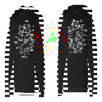 ヨーロッパ、ヨーロッパの旗、欧州連合の旗、ヨーロッパ地図。 長袖Tシャツ - Kawaiitshirt