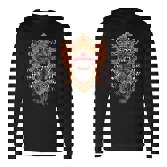 ライオンダンスヘッド 中国の新年 グリーンスネークイヤー 長袖Tシャツ - Kawaiitshirt