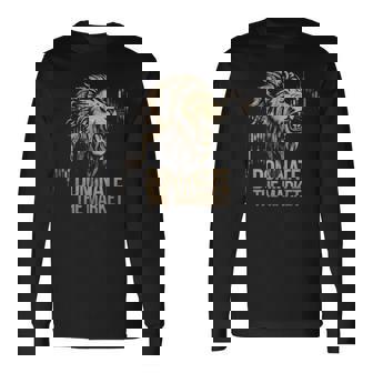 ライオントレーダーが市場を支配するローソク足チャートトレーダー 長袖Tシャツ - Kawaiitshirt