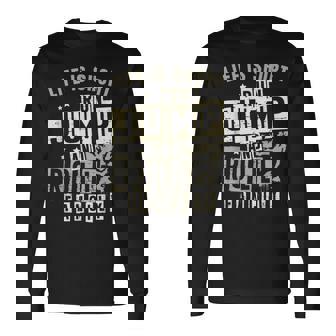 ライフ イズ ショート ラン ジャンプ アンド ロール 派手なフリーランニング パルクール 長袖Tシャツ - Kawaiitshirt