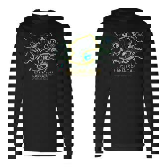 ラグナセカ サーキットマップデザイン 長袖Tシャツ - Kawaiitshirt