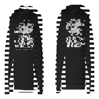 ラグビーウェールズドラゴン ウェールズ メンズ レディース ボーイズ ガールズ ウェールズ 長袖Tシャツ - Kawaiitshirt