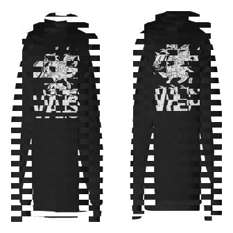 ラグビーボール ウェールズドラゴン メンズ レディース ボーイズ ガールズ ウェールズ 長袖Tシャツ - Kawaiitshirt