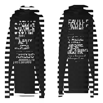 ラグビー選手の定義 面白い スクラムハーフ 長袖Tシャツ - Kawaiitshirt