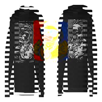 ラッパー ラバーダック ヒップホップ アヒル 長袖Tシャツ - Kawaiitshirt