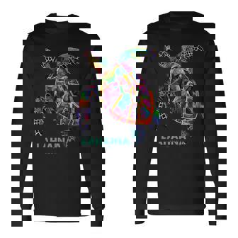 ラハイナ マウイ ハワイ ティー ダイビング バケーション サーフィン ウミガメ 長袖Tシャツ - Kawaiitshirt