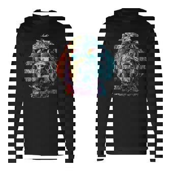 ラブラドゥードル・ドゥードル・ママ 犬 犬のママ 毛皮の友達 長袖Tシャツ - Kawaiitshirt