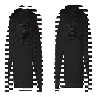 ブラック ラブラドールレトリバー シャツ ラブラドール ラブ ママ パパ チョコレート 長袖Tシャツ - Kawaiitshirt